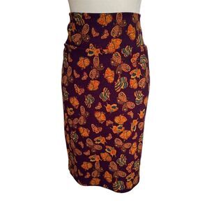 LuLaRoe Cassie Skirt Butterflies Size Large Knee Length Pencil